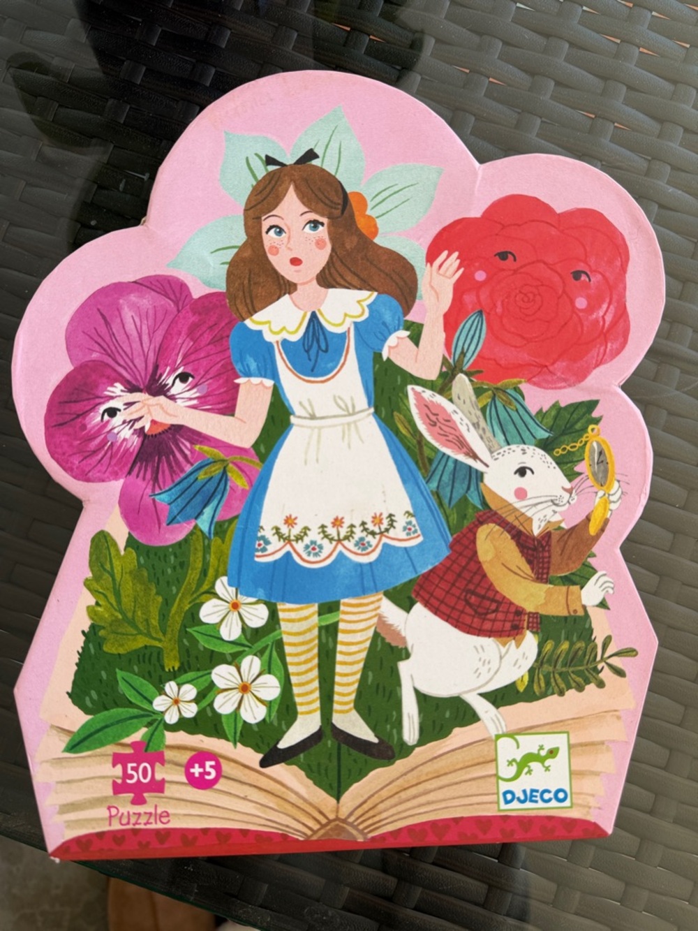 Djeco Alice in Wonderland Pink 150-Piece Kids Puzzle